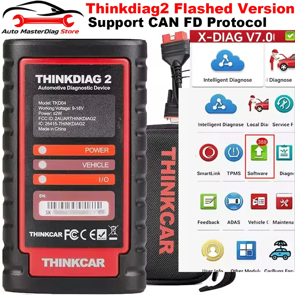 Thinkcar Thinkdiag 2 - THINKCAR Thinkdiag 2 Online Diagzone XPRO5