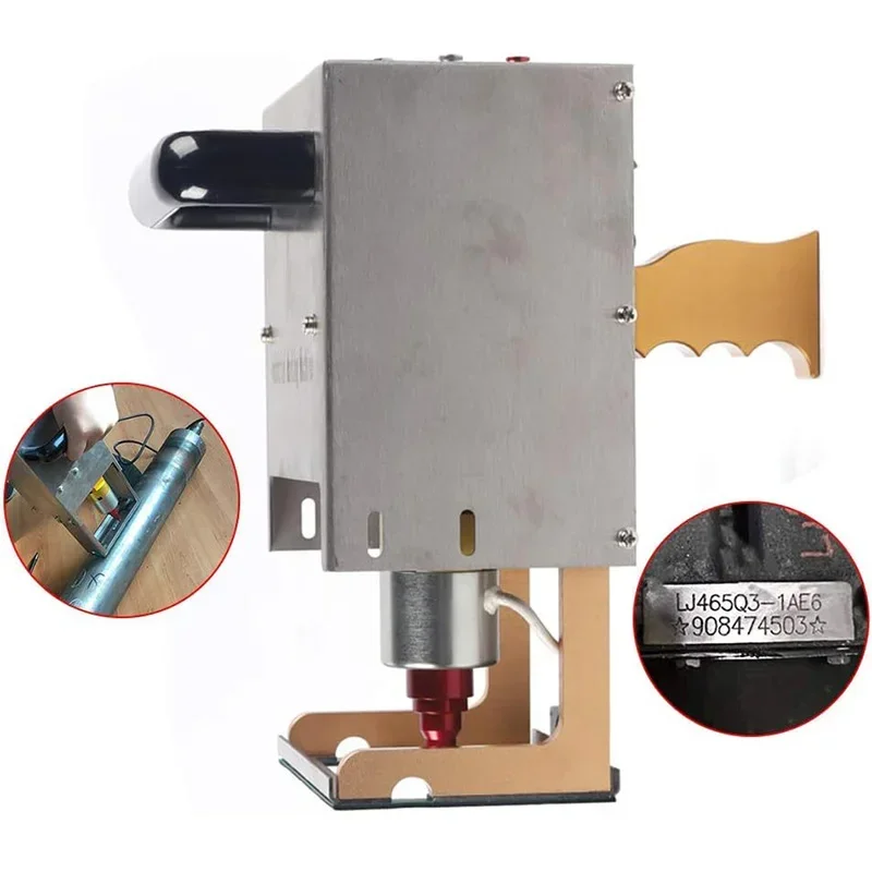 90*30MM Portable Handheld Dot Peen Marking Machine High Speed Metal Pin Stamping tool Engraving Marking Machine