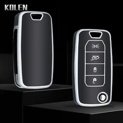 New TPU Folding Key Cover Shell Case For Jeep Renegade Compass 2016 2019 2020 2021 4 Buttons Protected Flip Key Fob Accessories