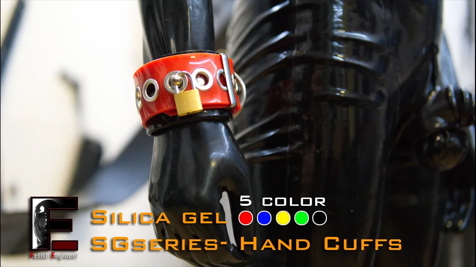 

(DM931) Силиконовый гель ручной работы серии SG с заблокированной пряжкой SM slaves тренировочные манжеты для рук фетиш-одежда