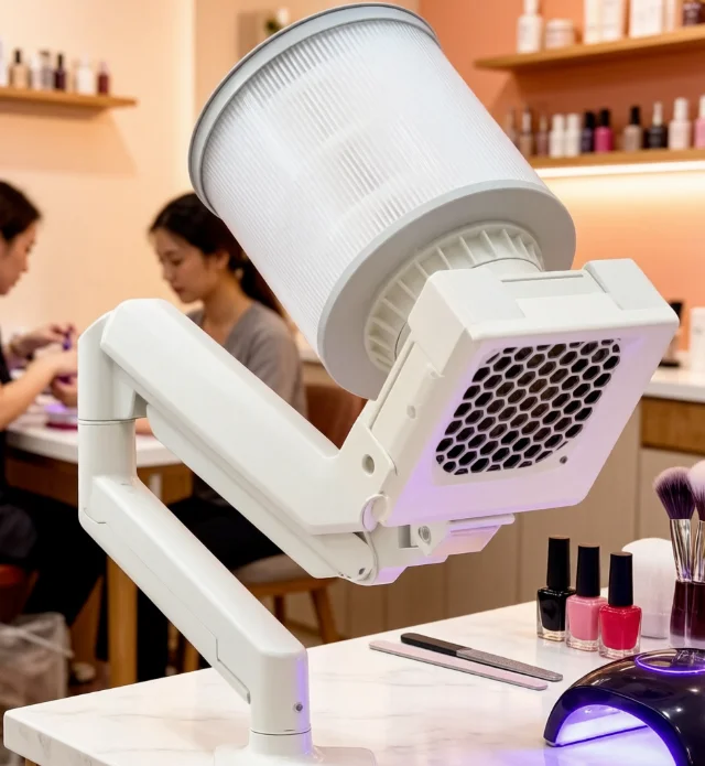 For Manicure Nail Dust Collector, Portable Nail Vacuum Cleaner Vertical Vacuum Cleaner Extractor Fan, International Plug