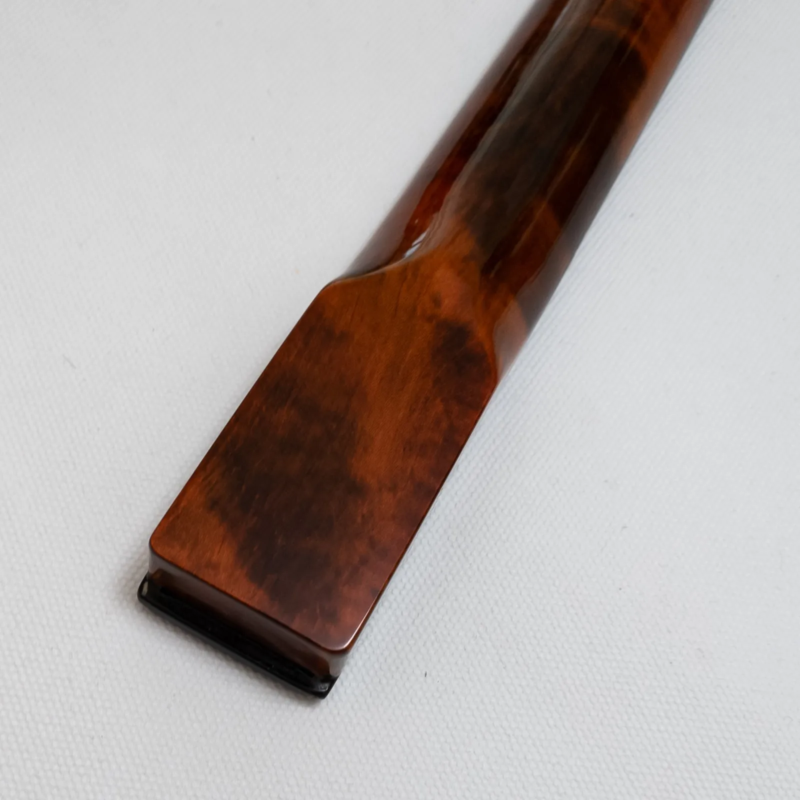 25.5 Inch Maple Guitar Neck Rosewood Fingerboard Gloss Finish 22 Medium Jumbo Frets Modern C Bone Nut Replacement