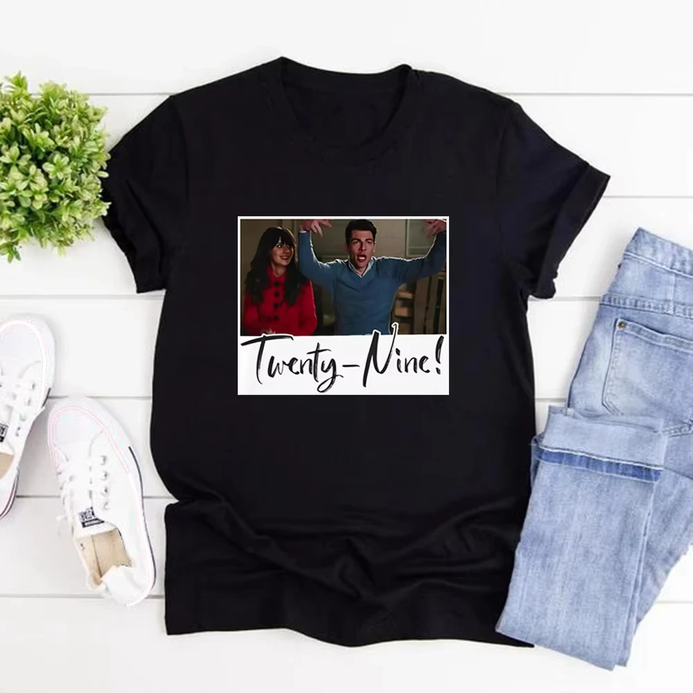 Funny New Girl TV Show Shirt New Girl Schmidt 29 Twenty-nine T-Shirt Unisex Graphic T Shirts Jessica Nick  women clothes