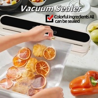 Electric Vacuum Sealer Household Built-in Cutter Kitchen Food Storage Seal Touch Button Dry/Wet Food Sealing kitchen Tools