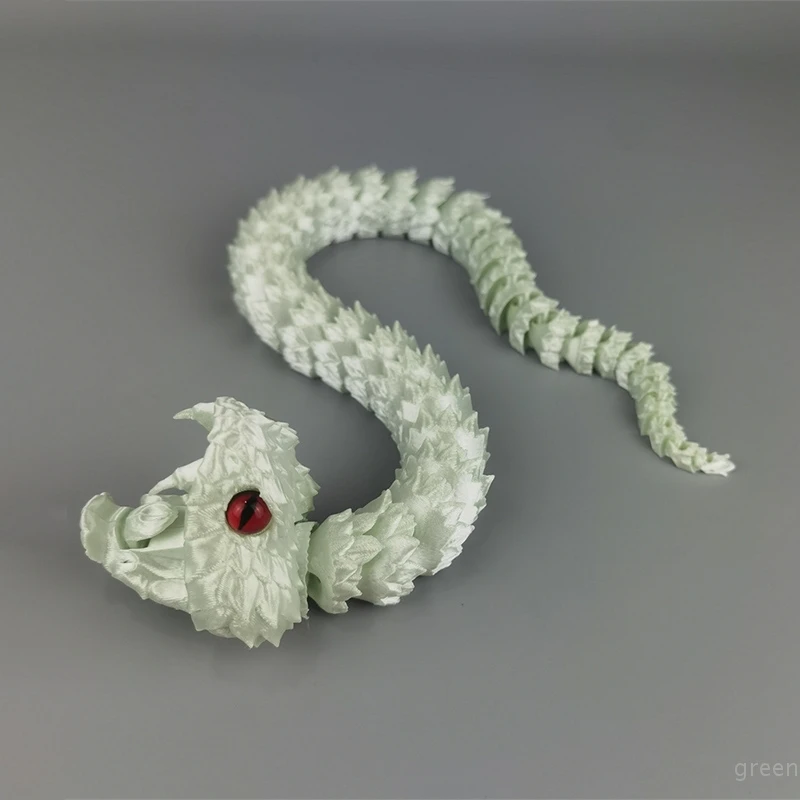 49CM 3D 인쇄 파이썬 이동식 관절 뱀 피규어 모델 장식 3D 인쇄 파충류 동물 할로윈 장난감 공예 선물 장식품