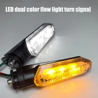 2Pcs Mini Amber Flashing Light Motorcycle LED Turn Signal Lights 8mm Blinker Turn Signal Lamp 12V Moto Indicator Accessories