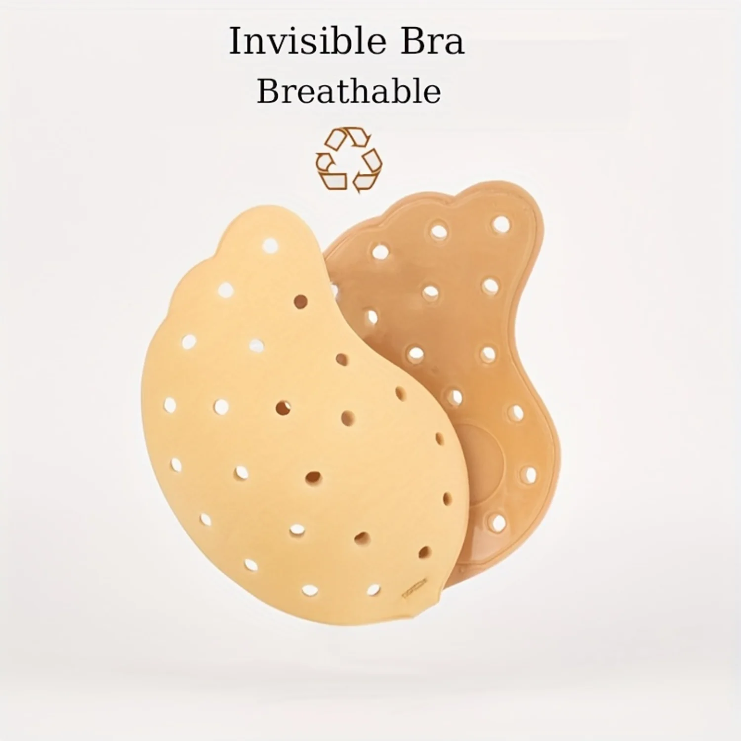 

Reusable Push Up Buckle Front Nipple Covers, Breathable Strapless Self-adhesive Breast Lift Pasties, Women's Lingerie & Underwe