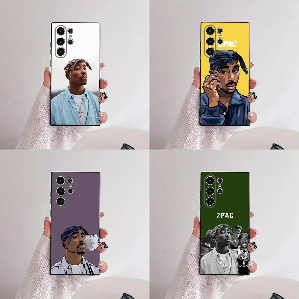 Rapper 2pac Singer Tupac Phone Case For Samsung S25,S24,S21,S22,S23,S30,Ultra,S20,Plus,Fe,Lite,5G Black Cover