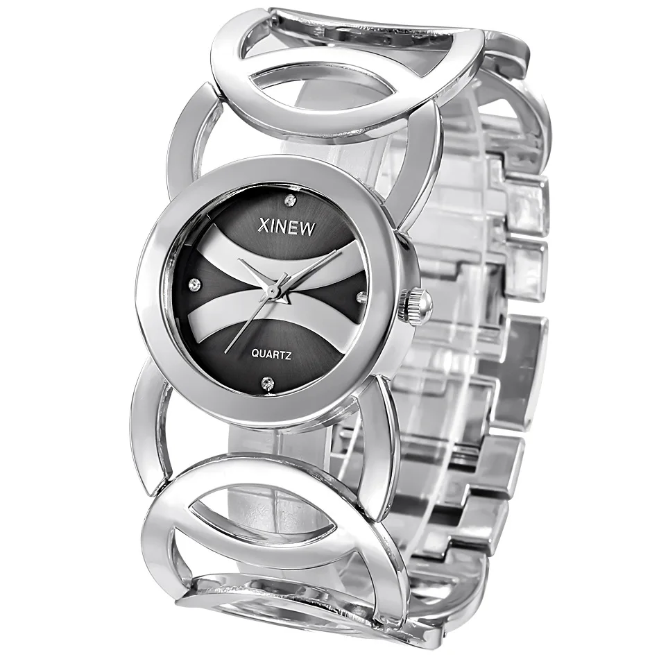 UTHAI BK141 reloj de pulsera de virola hueca para mujer, joyería Simple de ocio, reloj de cuarzo de aleación para mujer