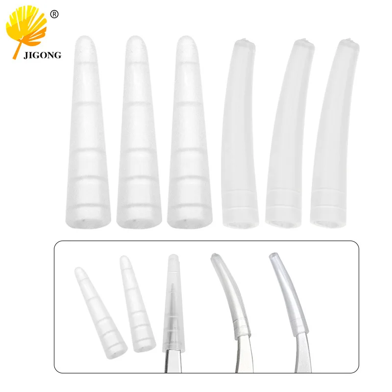 Anti-slip and anti-tie forceps cover replacement cover, stainless steel forceps dolphin clip elbow clip straight forceps protect