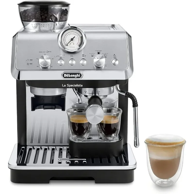 

De'Longhi La Specialista Espresso Machine with Grinder, Milk Frother, 1450W, Barista Kit - Bean to Cup Coffee & Cappuccino Maker