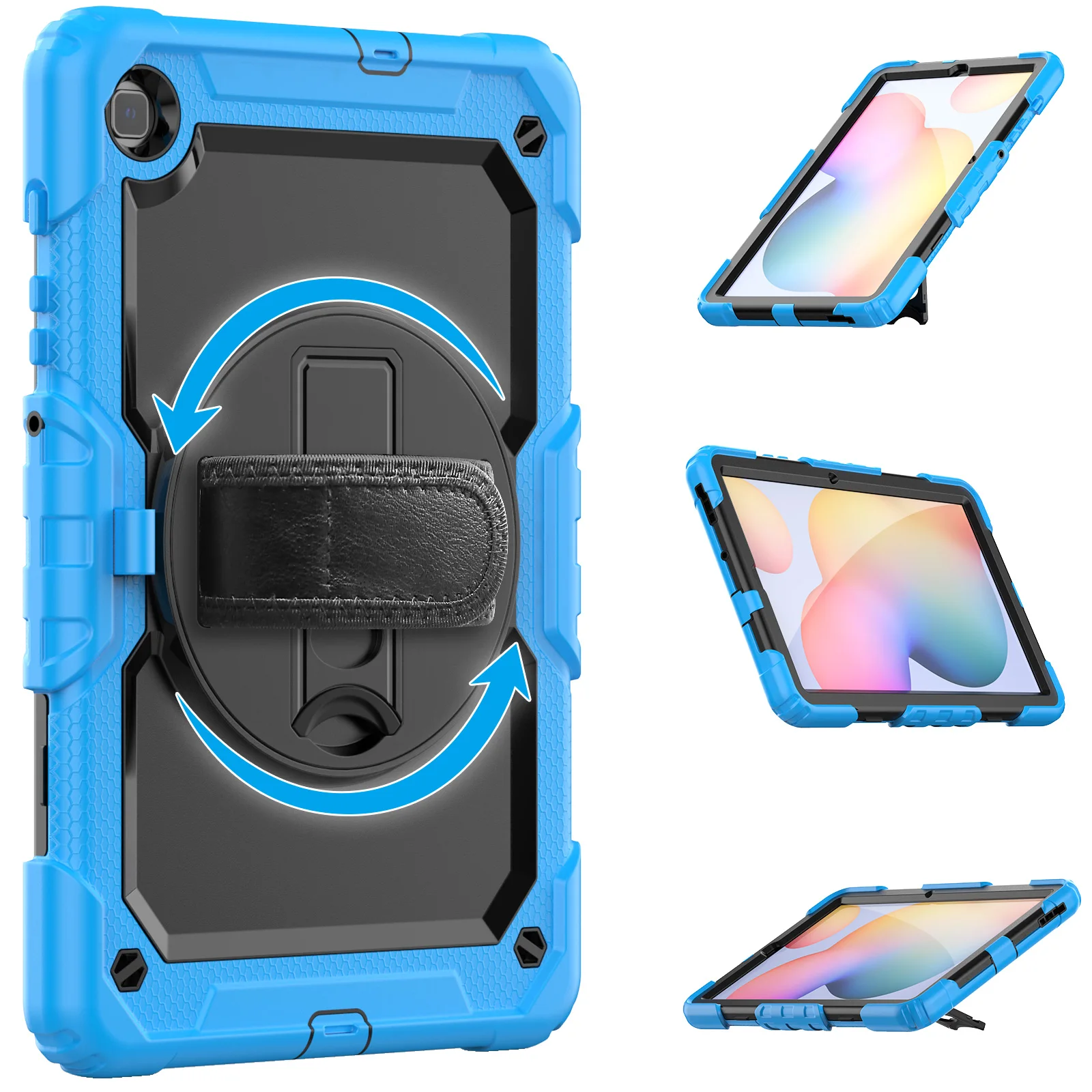 

Универсальный чехол для Samsung Galaxy Tab S6 Lite 10,4 2024 2022 2020 SM-P620 625 613 619 610 615, чехол-подставка с защитной пленкой для экрана