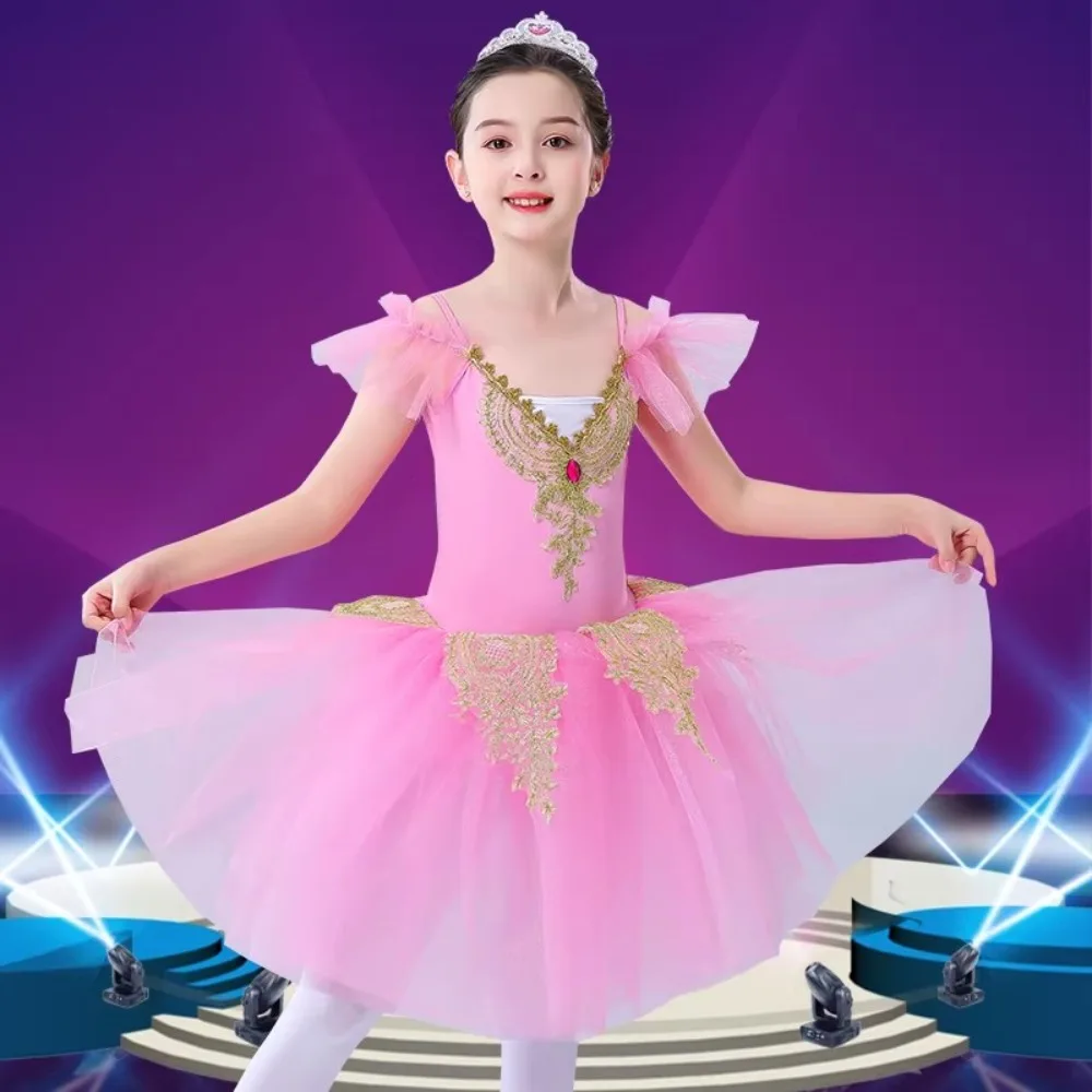 

Детская одежда: Костюм принцессы для выступлений, элегантное балетное платье-туффи для девочек, танцевальная одежда, детская одежда для вечеринок