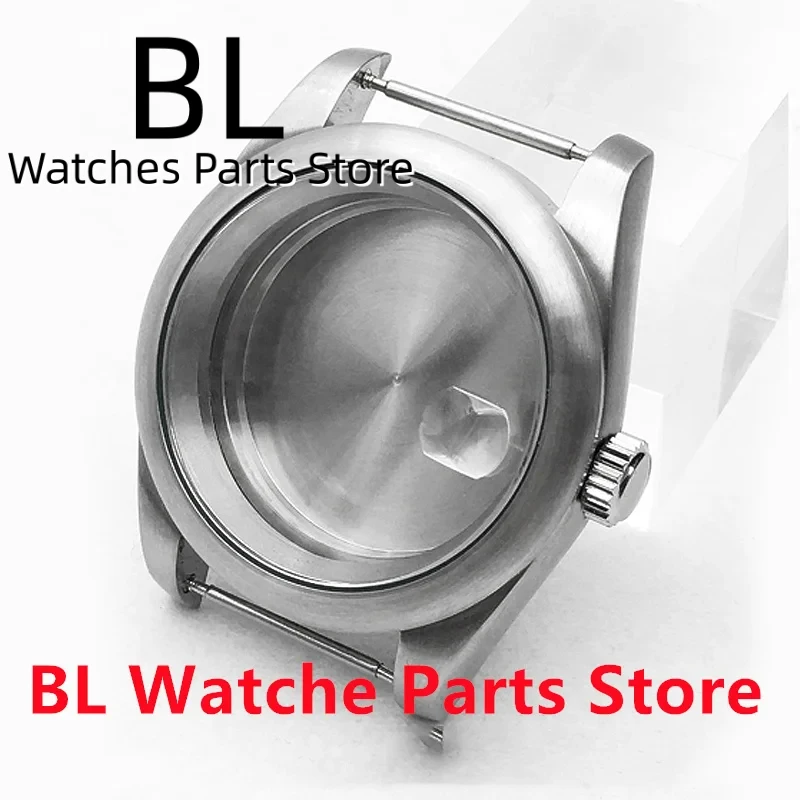 BLIGER 36mm/ 39mm Brushed Watch Case With Arc Bezel Sapphire Glass For NH34NH35NH36 ETA2824 2836 Miyota8215 DG2813 3804 Movement