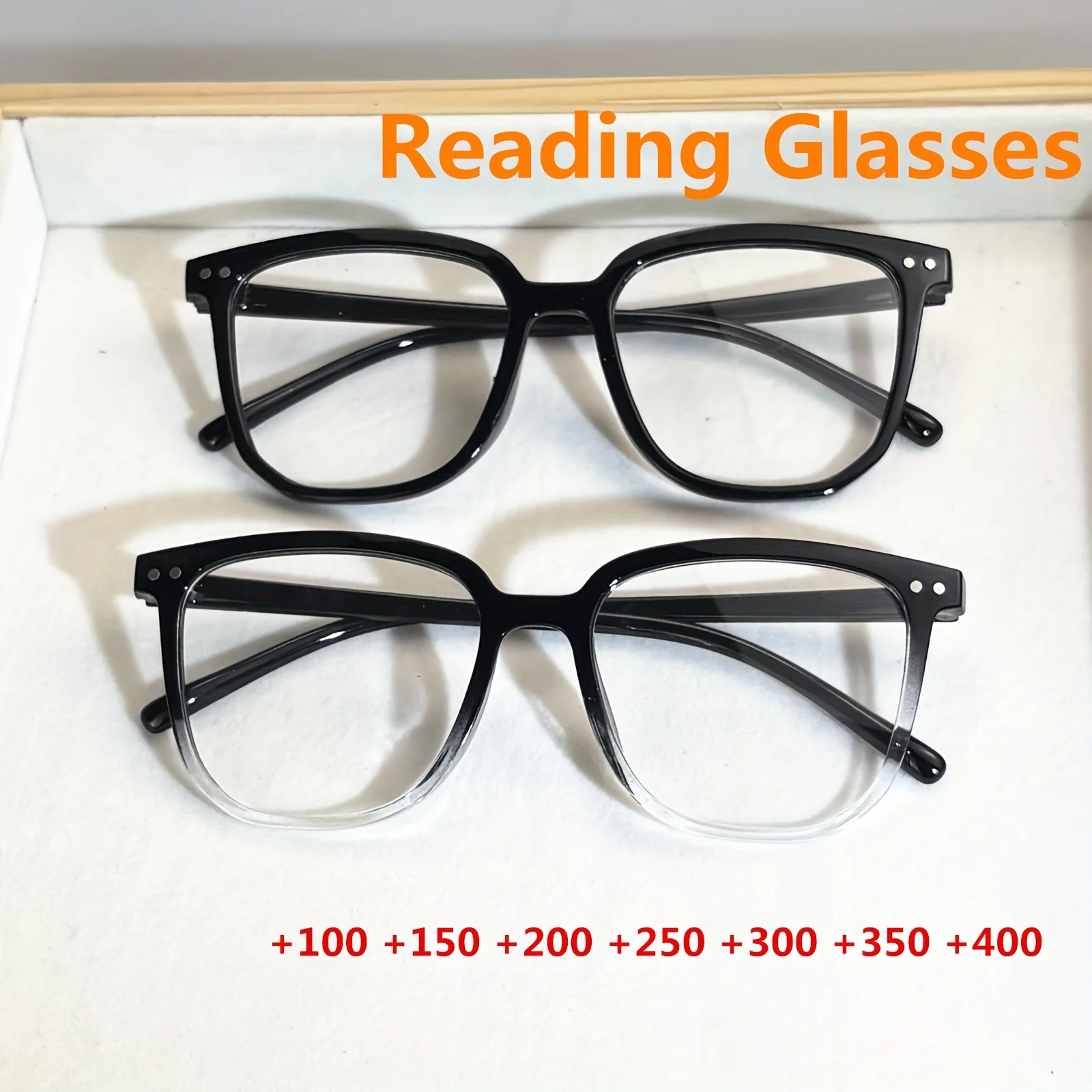 Lesebrille, leicht, Anti-Augenüberanstrengung, modische Computer-Presbyopie-Brille für Damen und Herren – Detail 1