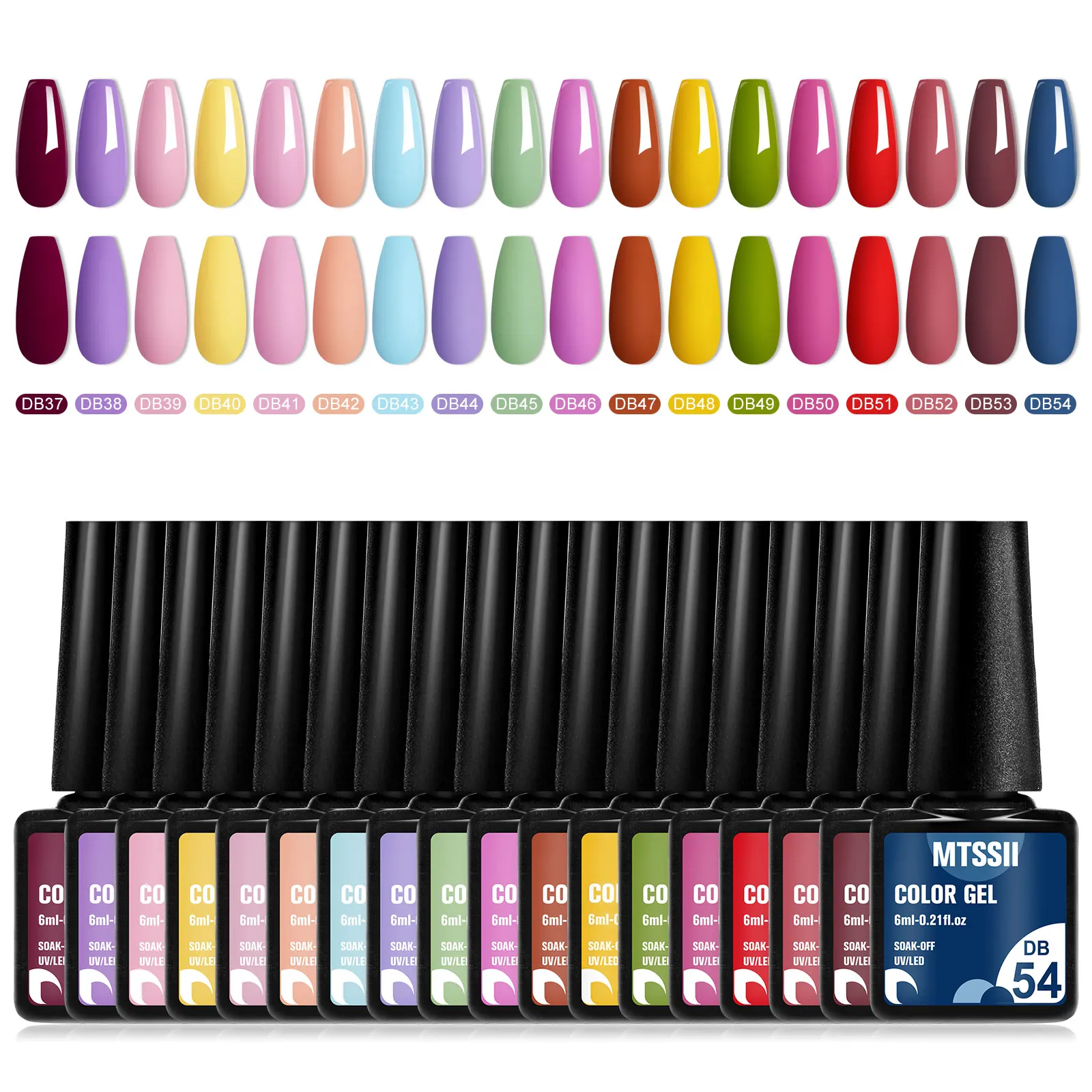 Mtssii-Verniz UV Coleção Nail Gel, Mergulhe Off Polish, Cobertura Total, Manicure Linda, Outono, Cor da Terra, 10 Pcs, 12Pcs