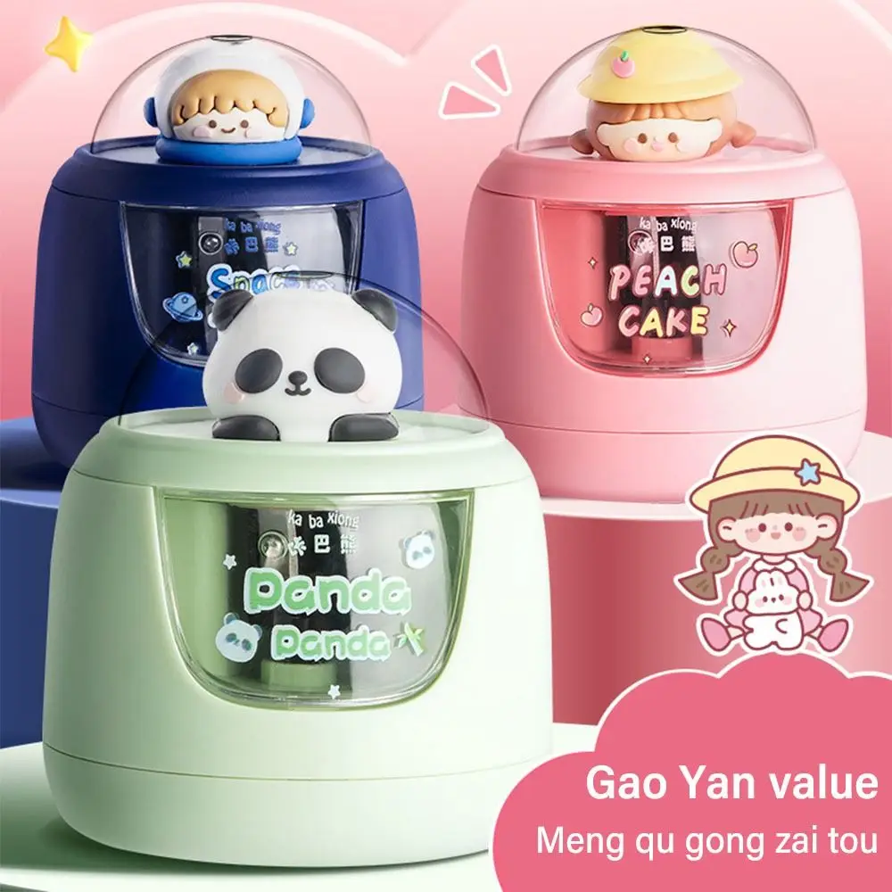 

Automatically Enters Lead Electric Pencil Sharpener Anti Sticking Lead Astronaut/Panda Design Automatic Pencil Sharpener