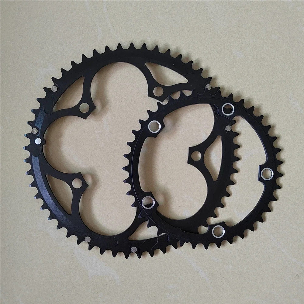 Road Bicycle Chain Wheel 53T 39T Double Disc 130 BCD Folding Chainwheel Mountain Bike Chainring Alloy Crankset 7-10 Speed 3/32