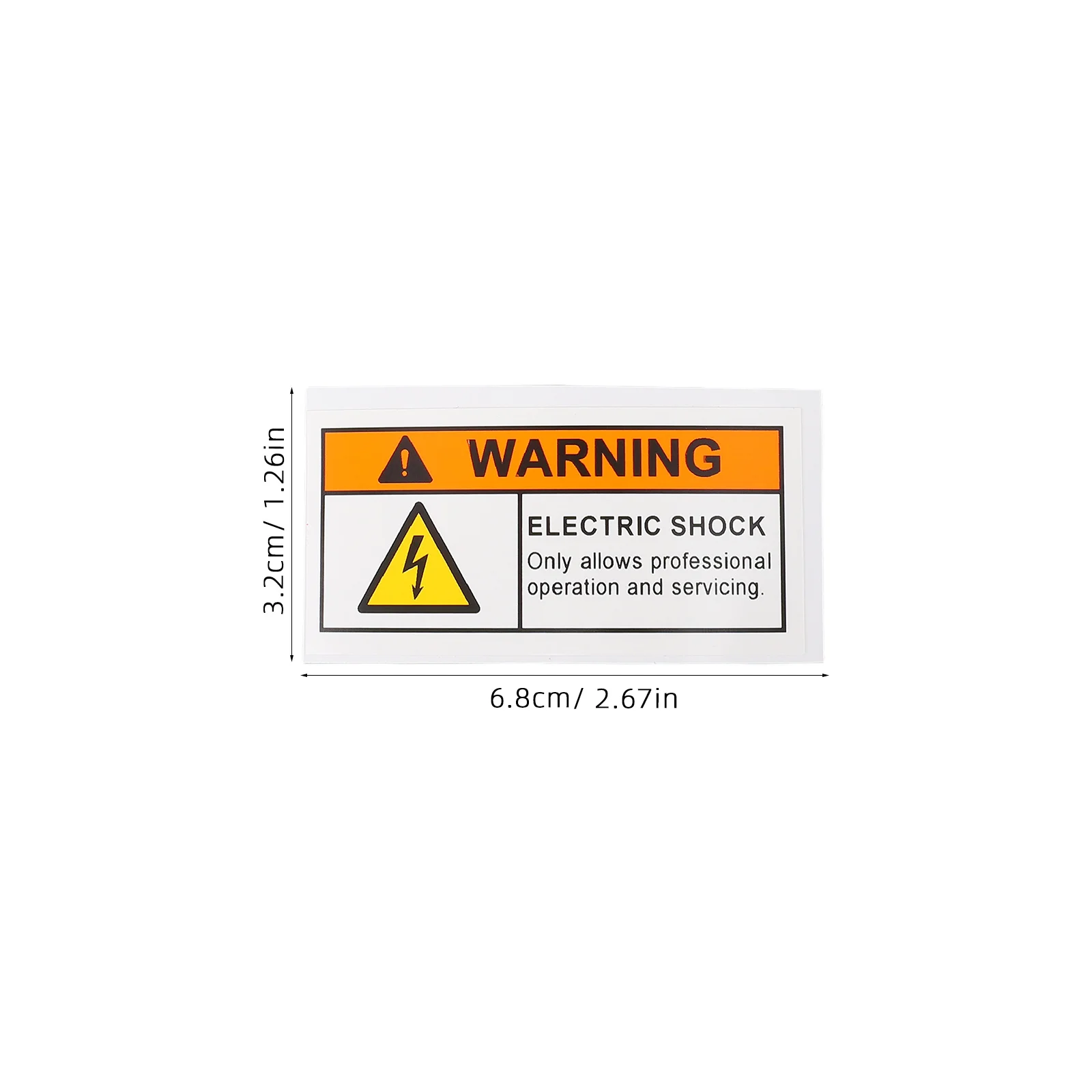 5Pcs Caution Sign Sticker Electric Shocks Warning High Voltage Safety Electrical Panel Labels Professional Maintenance