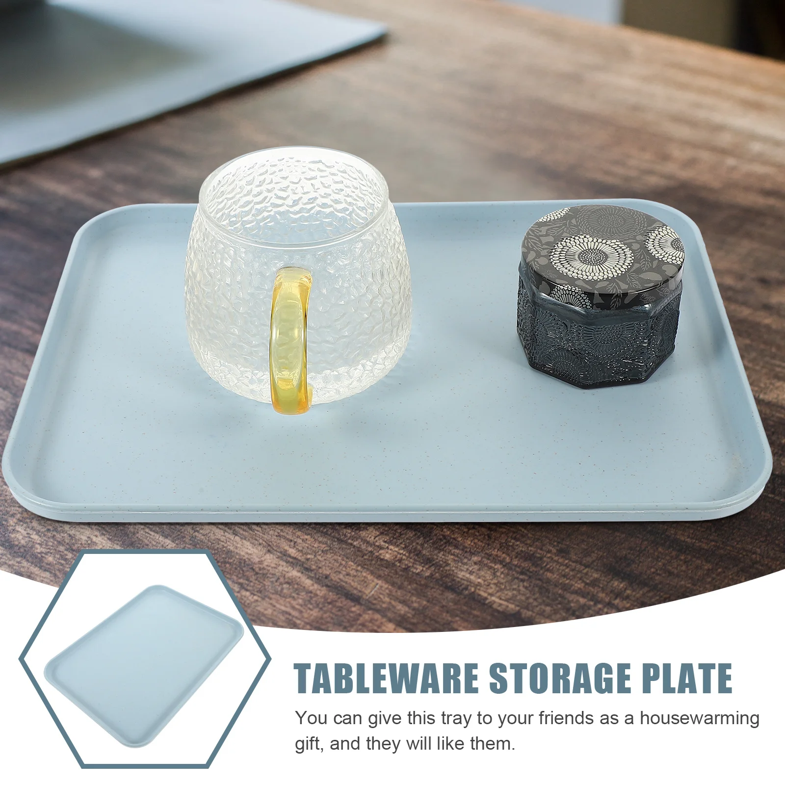 

Household Rectangular Food Tray Serving Plate for Snacks Desserts Fruit Party Tableware Display Dinner Plates