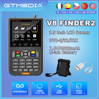 GTMEDIA V8 Finder2 Meter DVB-S2X/S2/S Satellite Signal Finder 1080P HD 3.5\