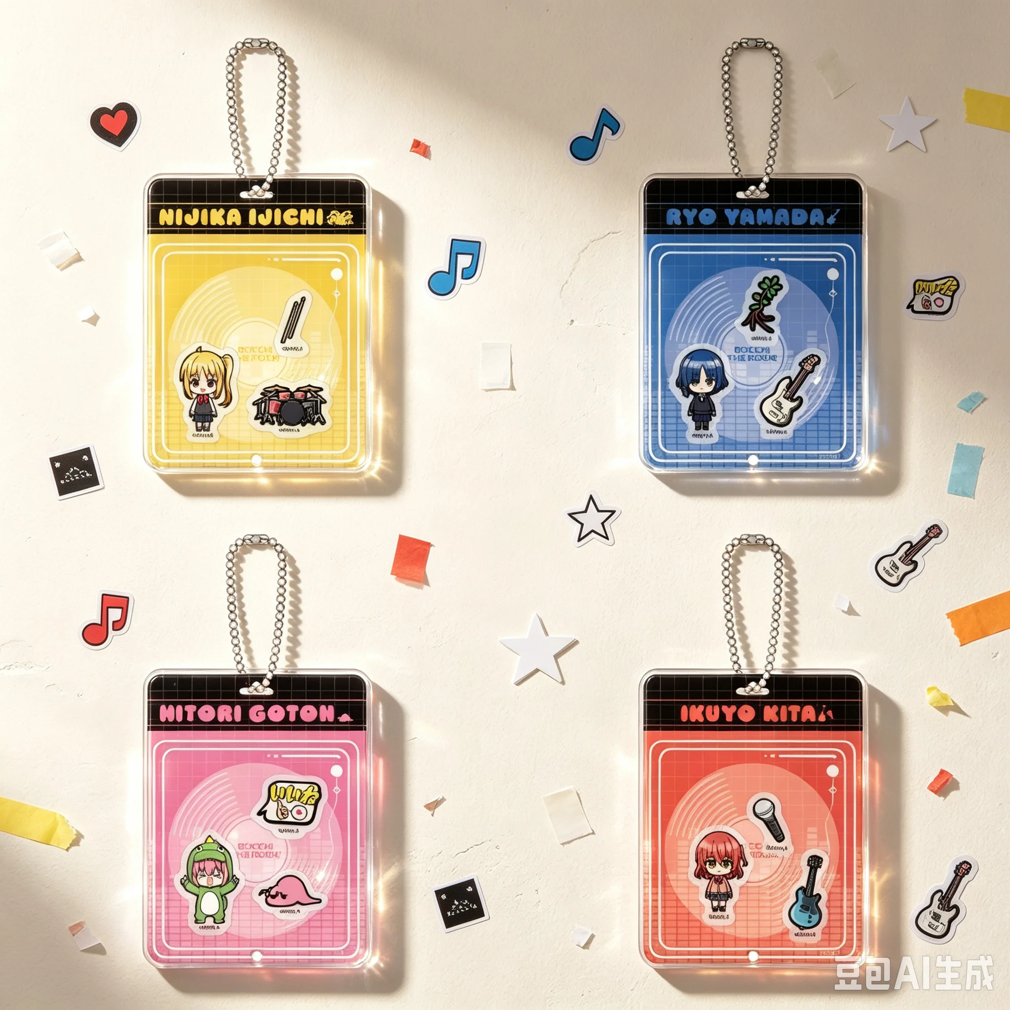 CLASSIC As A Gift For Fans New 2026 Bag Acrylic KeyRing Anime Lovers BOCCHI THE ROCK! Lovely Products Exquisite Product Keychain