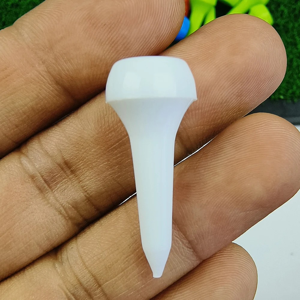 50pcs/Pack Mushroom Shape 34mm Plastic Golf Tee Durable Golf  Practice Golf Tees