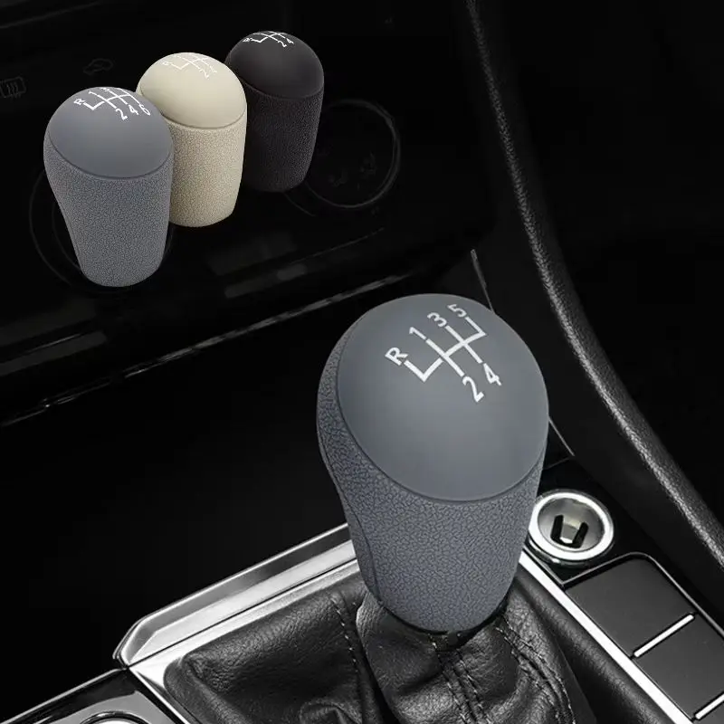 Car Manual Auto Silicone Gear Shift Knob Cover Non Slip Lever Shifter Knobs Case Protector Bump Stick Jarket For VW Golf Jetta