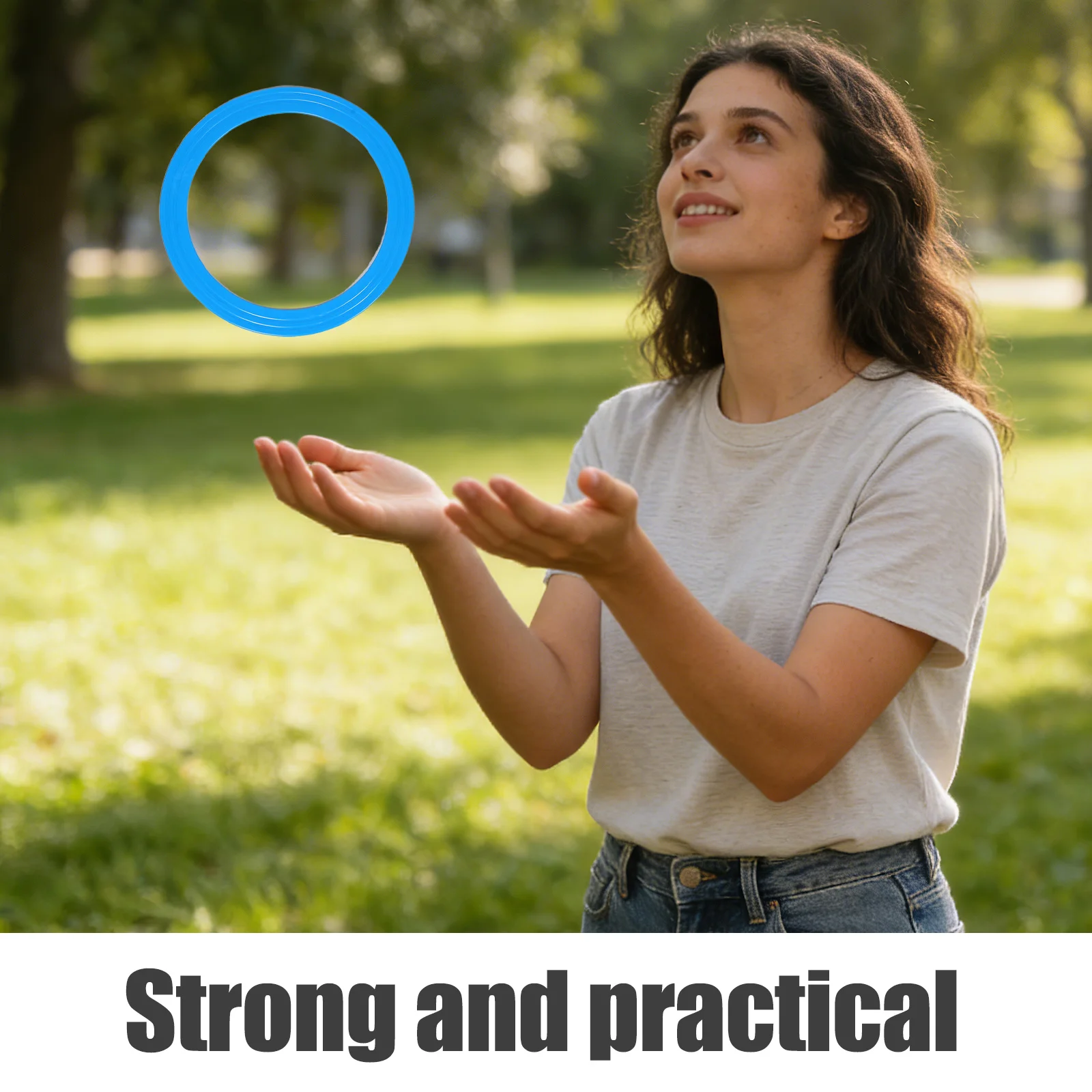 4 Stück 13 Zoll Jonglier-Ringe für Anfänger Wiederverwendbare Wurfreifen Agilitätstraining-Set Outdoor-Wurfspiel für Familienspaß