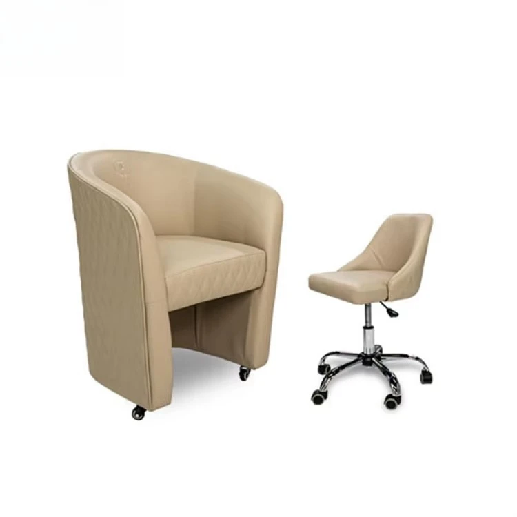 Nail Salon Comfortable Leather Manicure Client Chair and Technique
