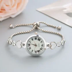 Women's Fashion Quartz Small Watches Love Heart Simple Female's Bracelet Watch Ladies Wristwatch Clock