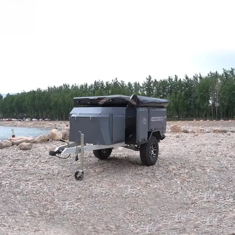 Customized Mini Teardrop Canopy Camper Off Road Trailer for GMC Truck 4X4 Overland Camping Motorhome Accessories Hot Sale