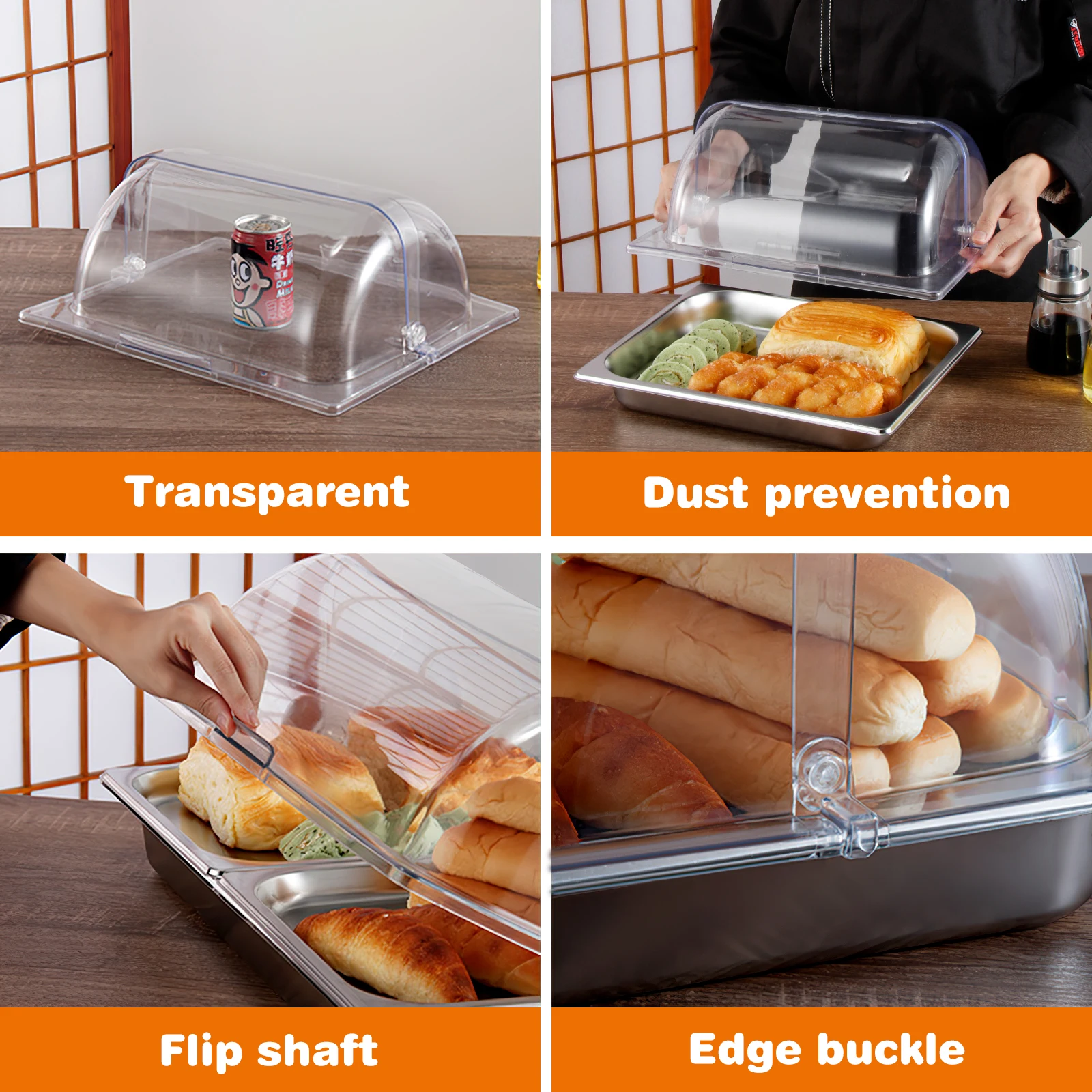 

Clear Acrylic Cake Transparent Dessert Showcase Food Display Domefor Snacks Pastries Cookie Container Lid Pastry Showcase Bakery