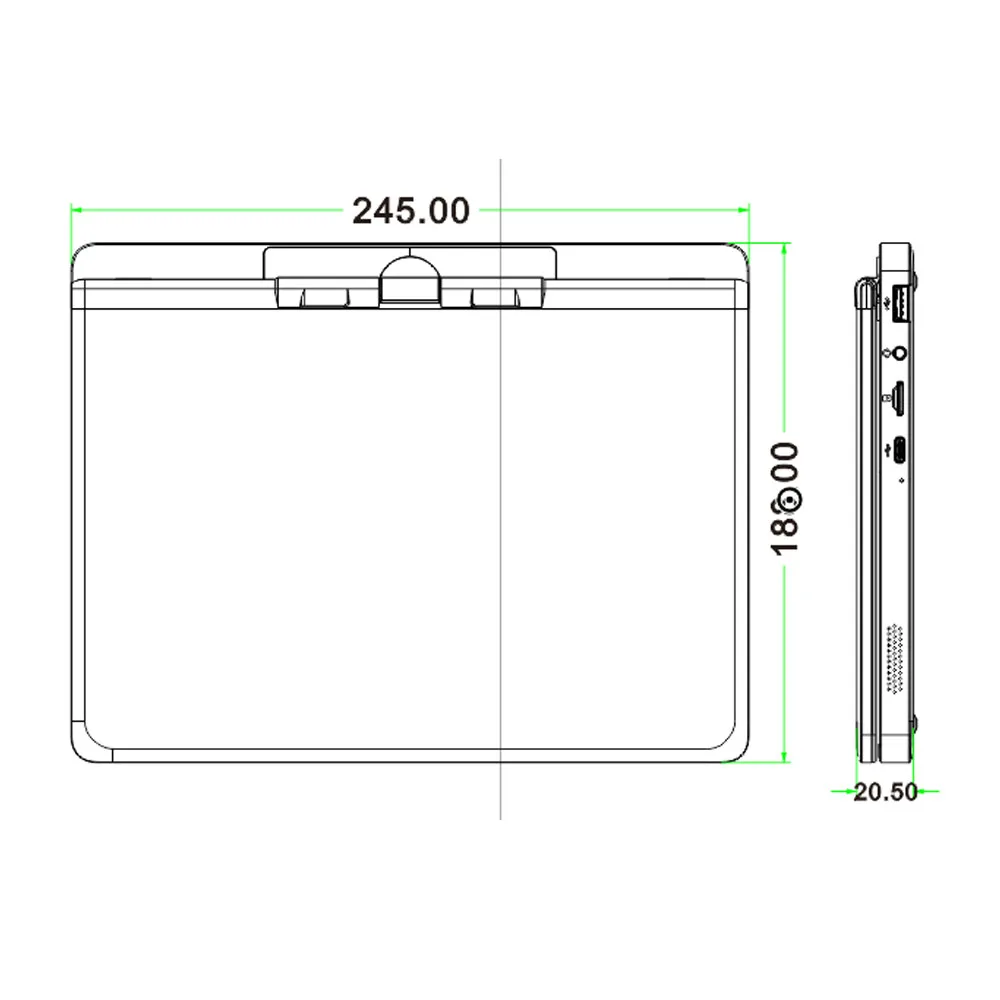 10.5Inch Portable Laptop TP Touch Screen Intel N150 MAX 32GB DDR4 2TB SSD Mini Office Notebook PC Full-function Type-C Port