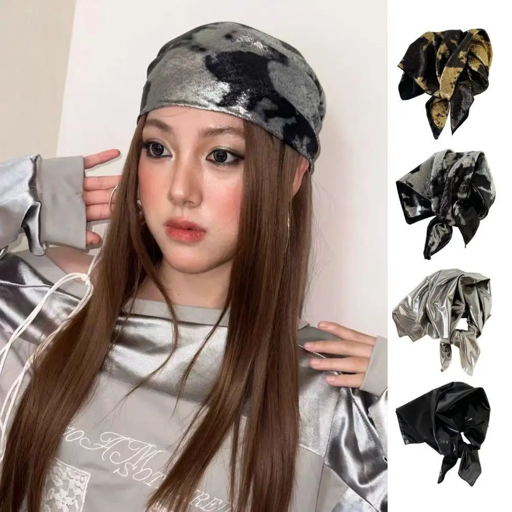 Summer Square Hair Scarf Retro Style Wrap