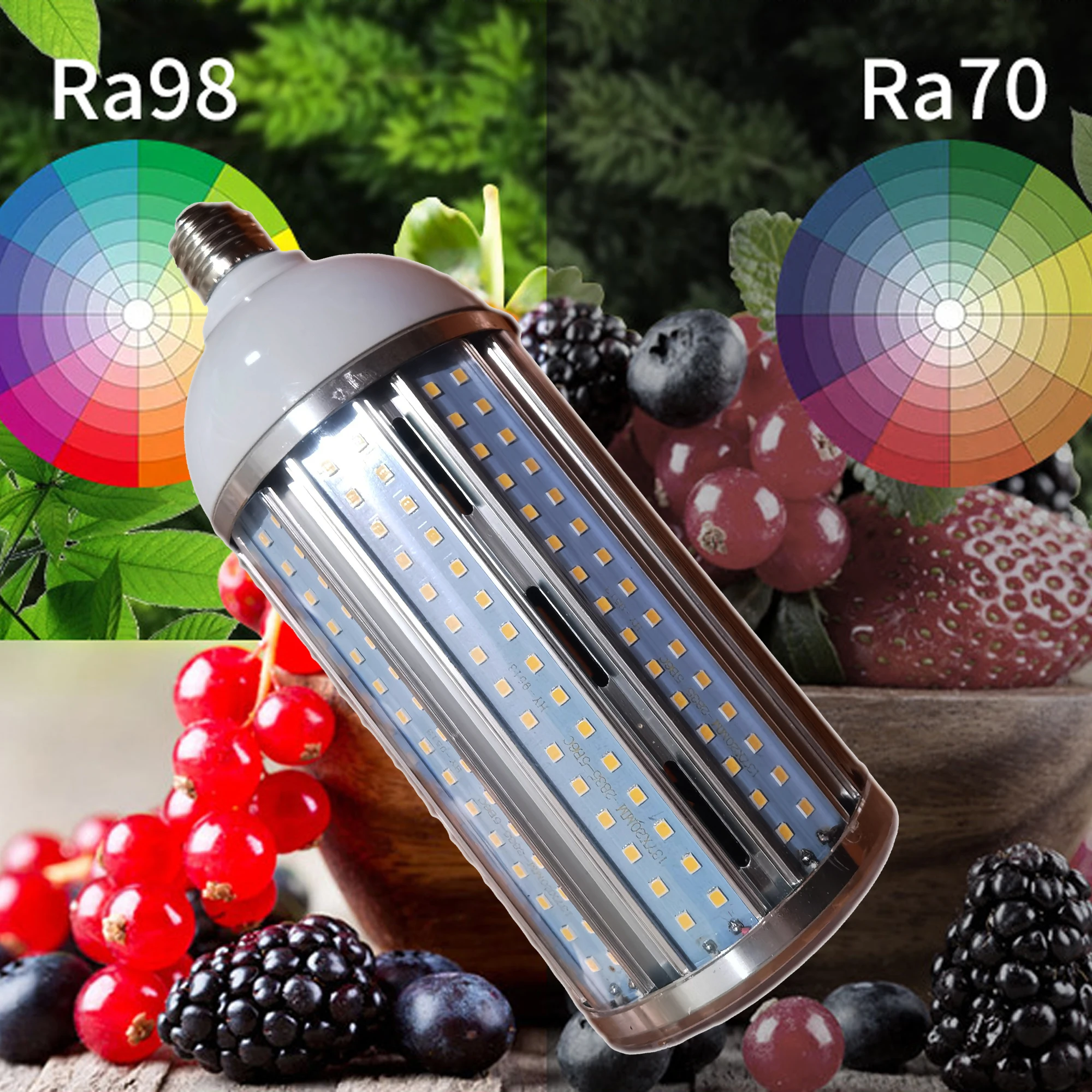 High CRI Ra 95 LED Corn Bulb Photography Video Studio Lighting Light 40W 4000lm-4500lm Daylight White for Garage Workshop