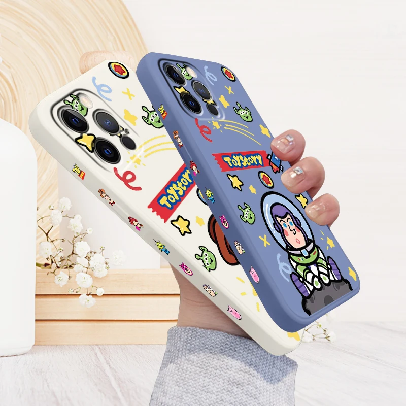 

Buzz Light Toy Story Liquid Left Rope For Apple iPhone 15 14 13 12 11 XS XR X 8 7 SE Pro Max Plus Mini TPU Phone Case