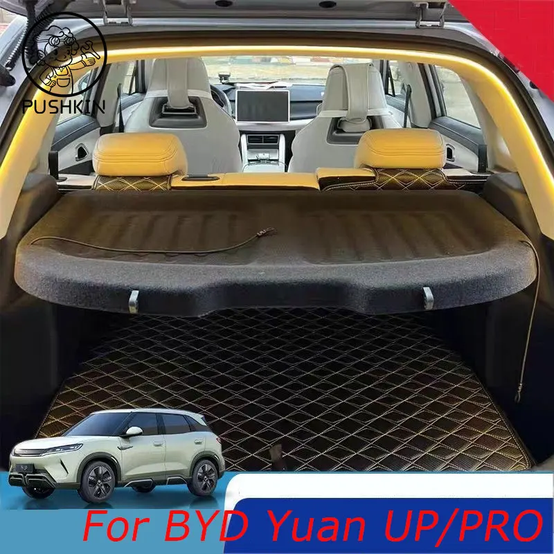 Per BYD YUAN UP YUAN PRO 2024 Accessori Interni Nero Auto Baule Posteriore Pannello di Immagazzinaggio Scalabile Tenda Organizzare Pannello di