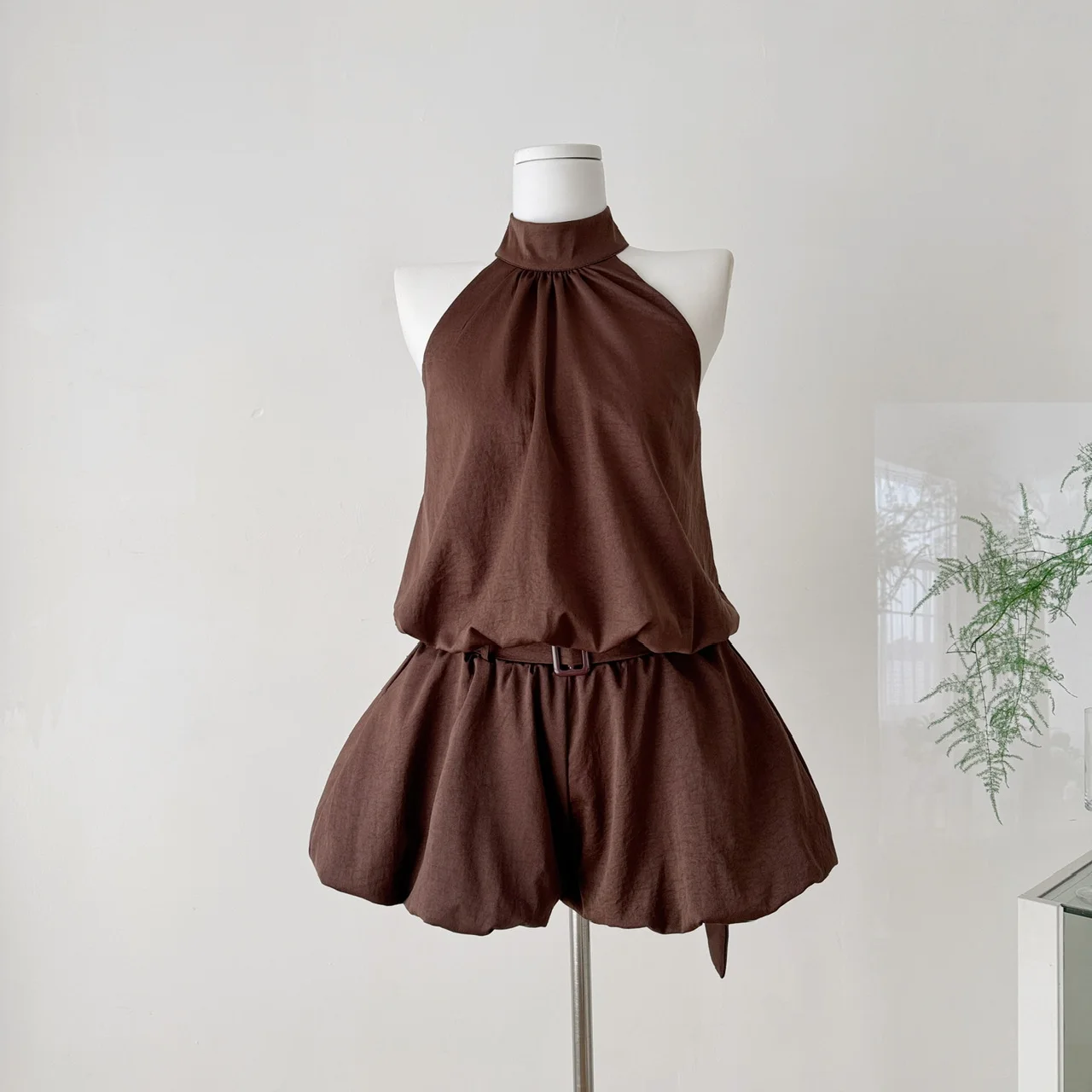 

2025 Summer Women's Clothing Halter Tops Mini Shorts Holiday Beach Outfits Two-piece Set Elegant Women's Korean Style Clothing