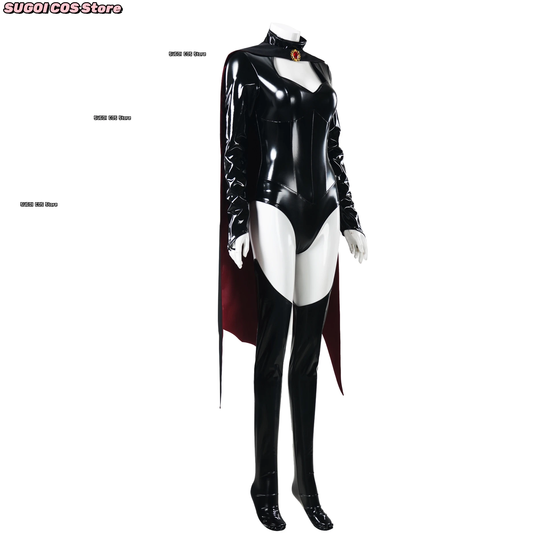 Madely Cosplay Costume Shiny PU Leather Jumpsuit Sexy Zentai X-Men X97 Role-playing Outfits Anime Party Suit Women's costumes