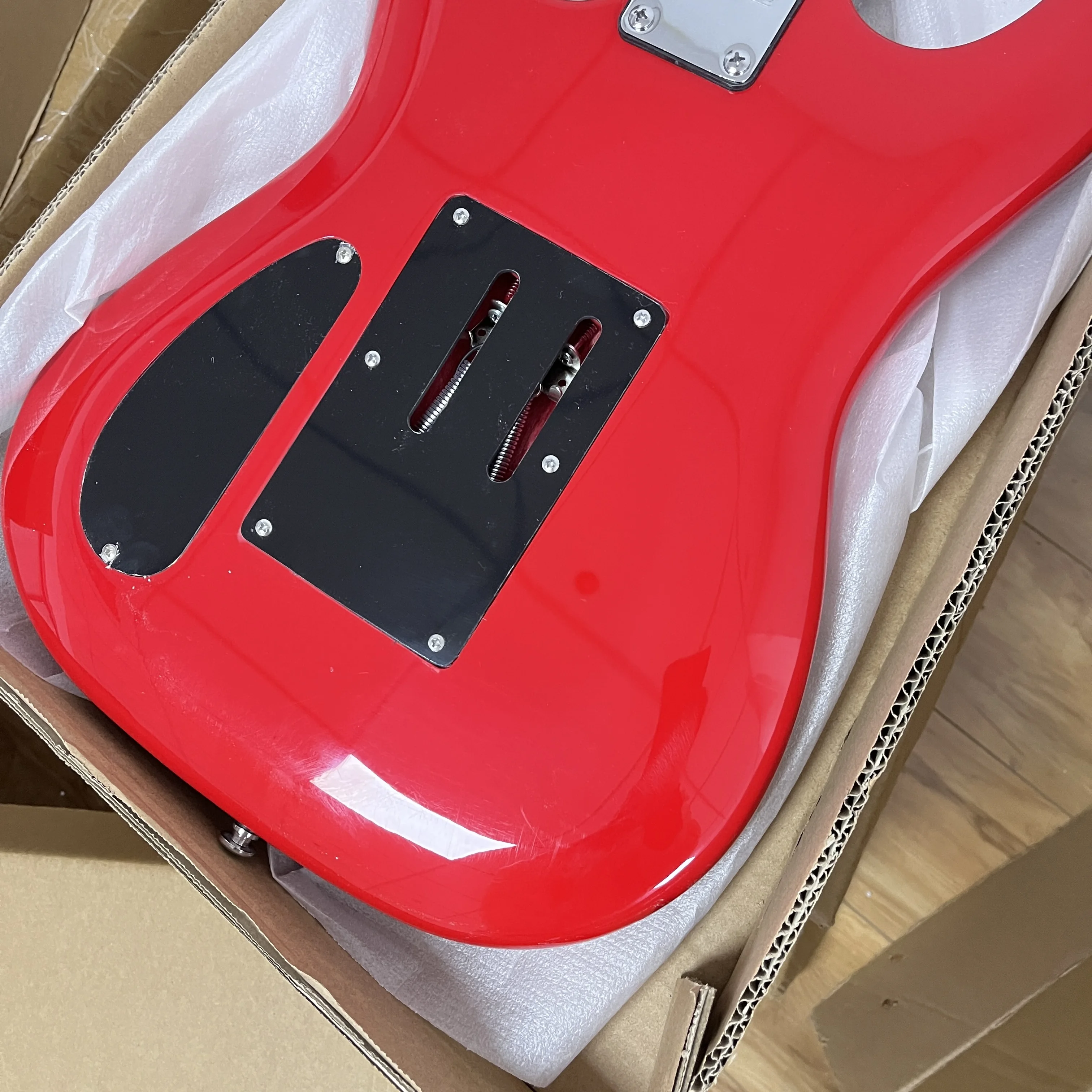 2026 NEW Electric Guitar 22 Frets Red Surf Sticker High Quality 6-String Floyd Vibrato System Maple Neck Fast Delivery Free Shipping- Free Shipping