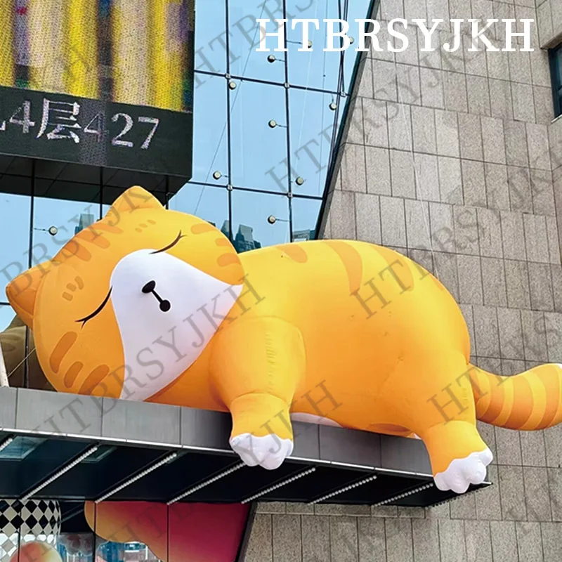 

Inflatable Sleeping cat kitten cute animal mascot with blower activity building street decorations