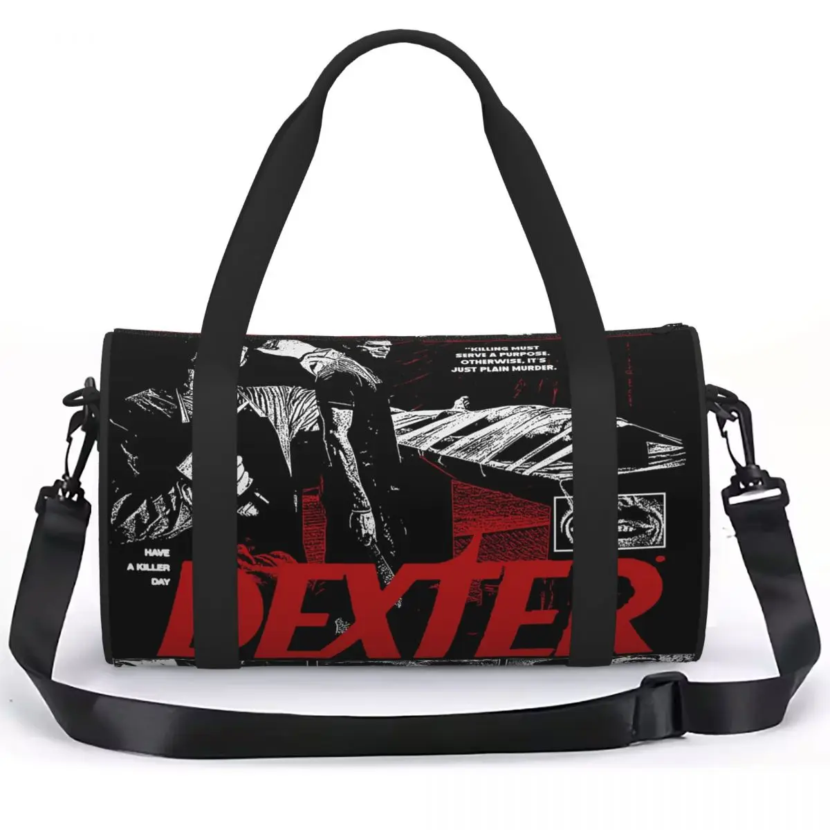 Dexter Morgan Movie 4 Luggage Bag Multi-Functional Duffle Tote Bag Handbags Gym Bags Fitness Bag for Boys Girls