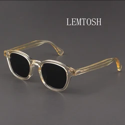 Polarized Sunglasses Men Women Johnny Depp Lemtosh Style Sun Glasses Retro Round Acetate Frame UV400 Lens Oculos