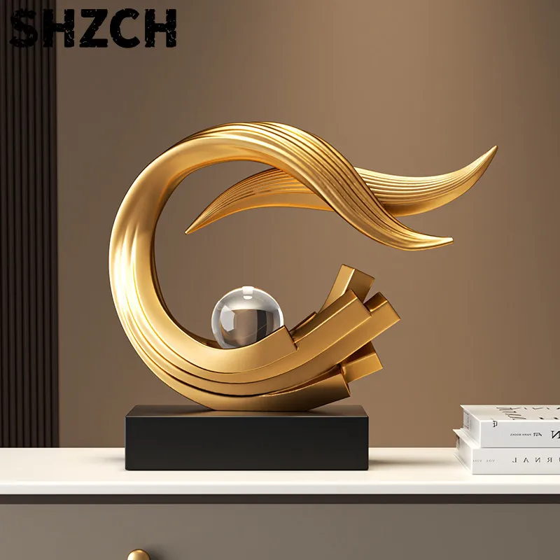 Home Decor Wind Water Rising Ornament,Statuette Living Room,Office,Entrance,TV Cabinet,wine Cabinet,Desktop Art Decoration Gift