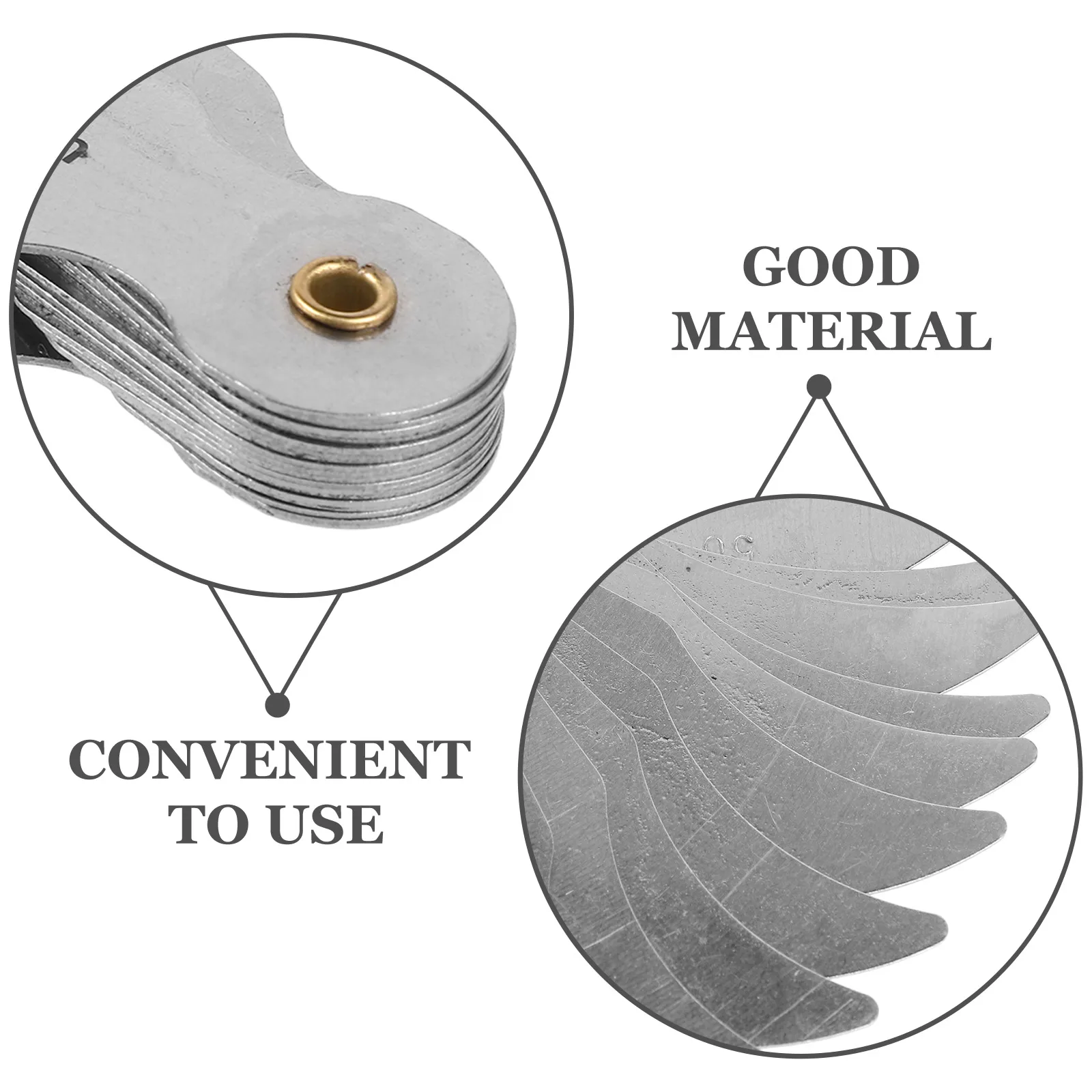 

High Precision Radius Measuring Tool Metal Construction Easy to Use Suitable for Professionals and Beginners Radius Gauge Set