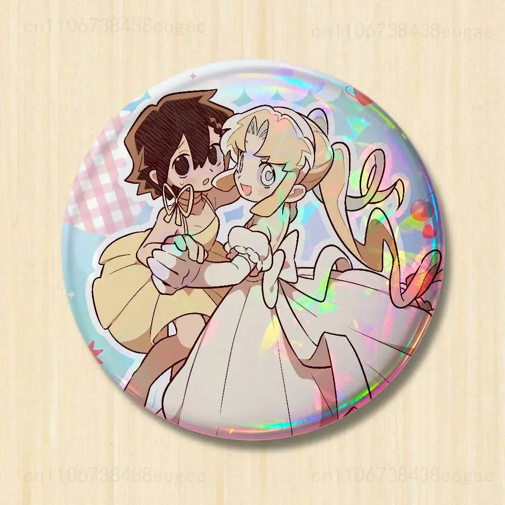 I Love C-Comics A-Amy  Badges laser badges cartoon brooches suitable for clothing backpack accessories lapels