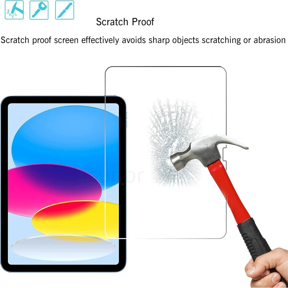 1Pcs Tempered Glass Tablets Screen Protector For Apple iPad 11th 2025(A16) iPad 10th 10.9 2022 Anti Fingerprint Protective Film