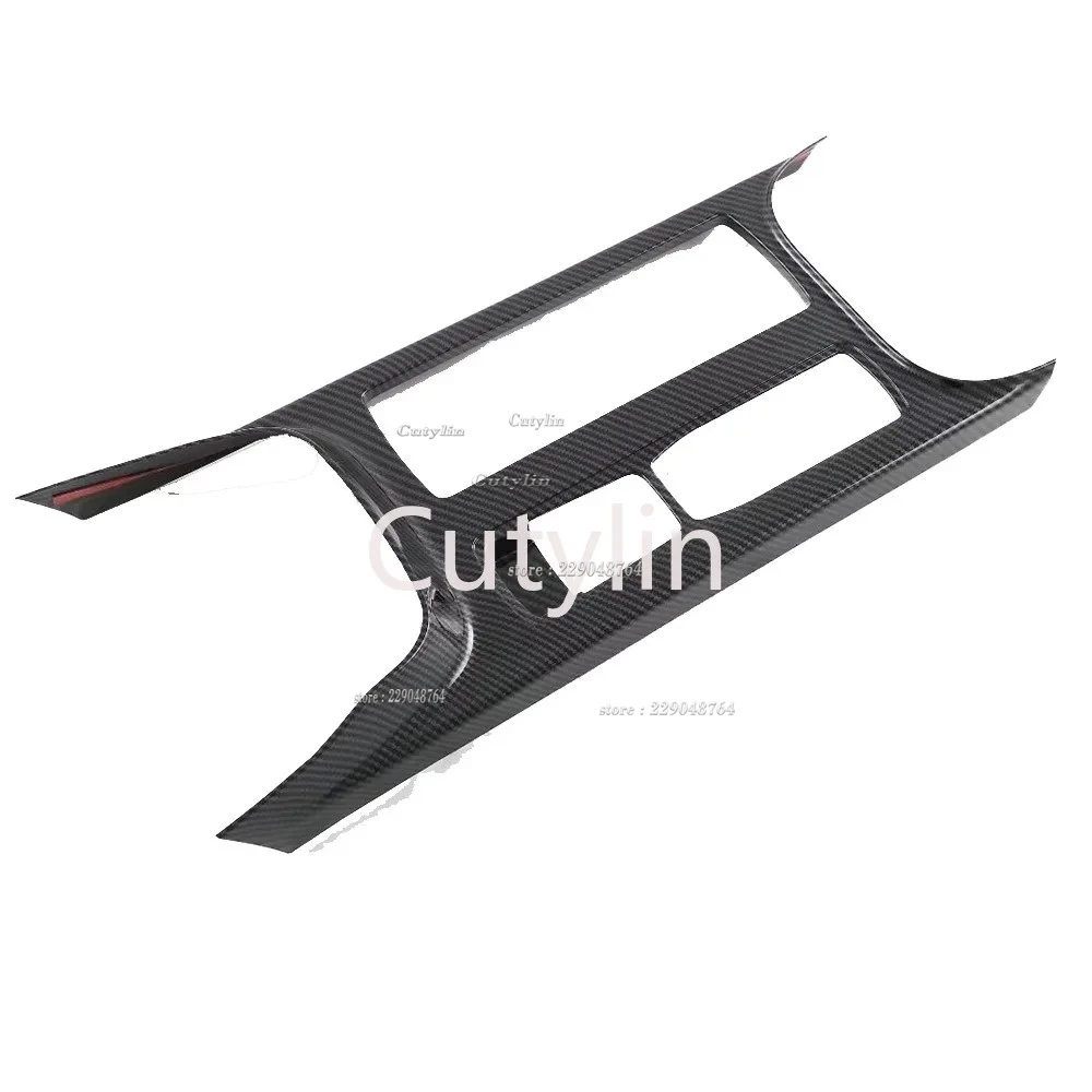 For Ford Focus 2022 2023 2024 ABS Carbon Fiber Car Center Console Water Cup Holder Decoration Cover Trim Sticker Accessories