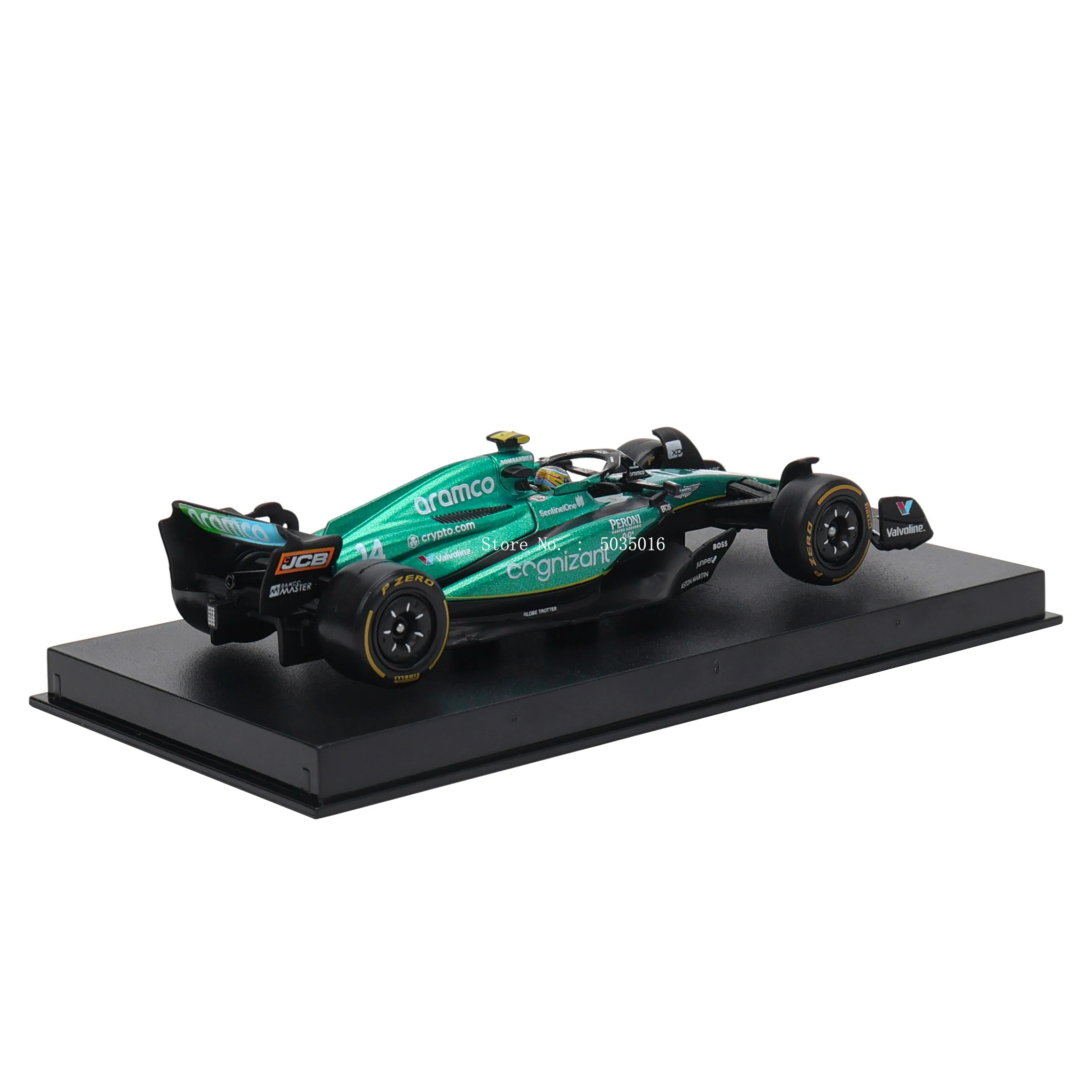 Bburago 1:43 F1 Aston Martin Aramco F1 Team AMR23 2023 #14 Alonso #18 Stroll Alloy Car Die Cast Model Toy Collectible